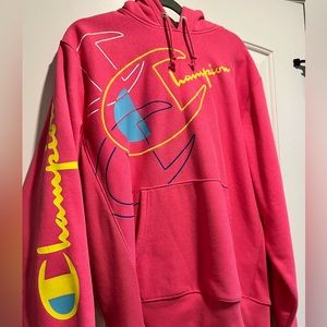 Men’s Champion Hoodie with Embroidered Logo